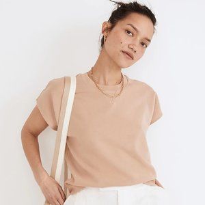 Madewell (Re)sourced Cotton Short-Sleeve Relaxed Sweatshirt